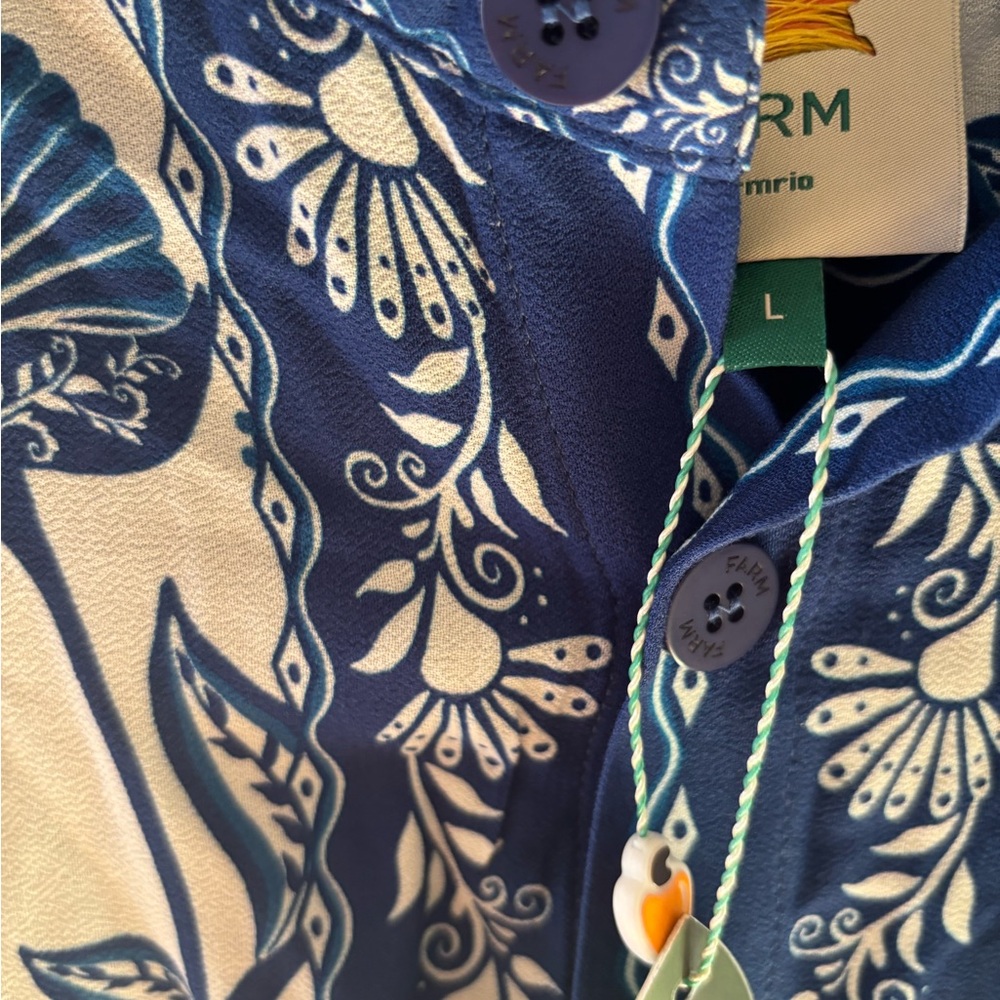 FARM Rio Blue and White Men Shorts set - Picture 5 of 16